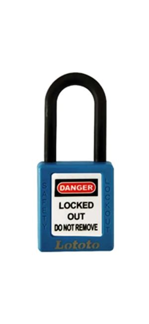 LOTOTO L406BLU Reinforced Nylon Safety Padlock .